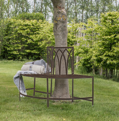 Alberoni Outdoor Tree Bench Seat Ember