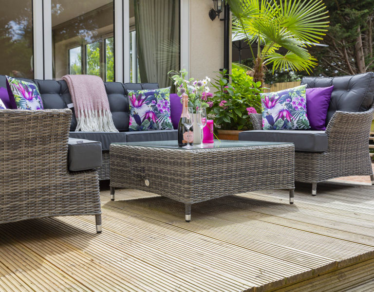 Katie Blake Mayberry 2 Seat Rattan Garden Sofa Set