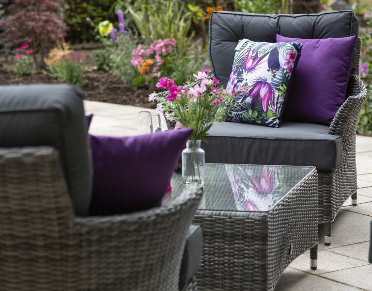 Katie Blake Mayberry 2 Seat Rattan Garden Sofa Set